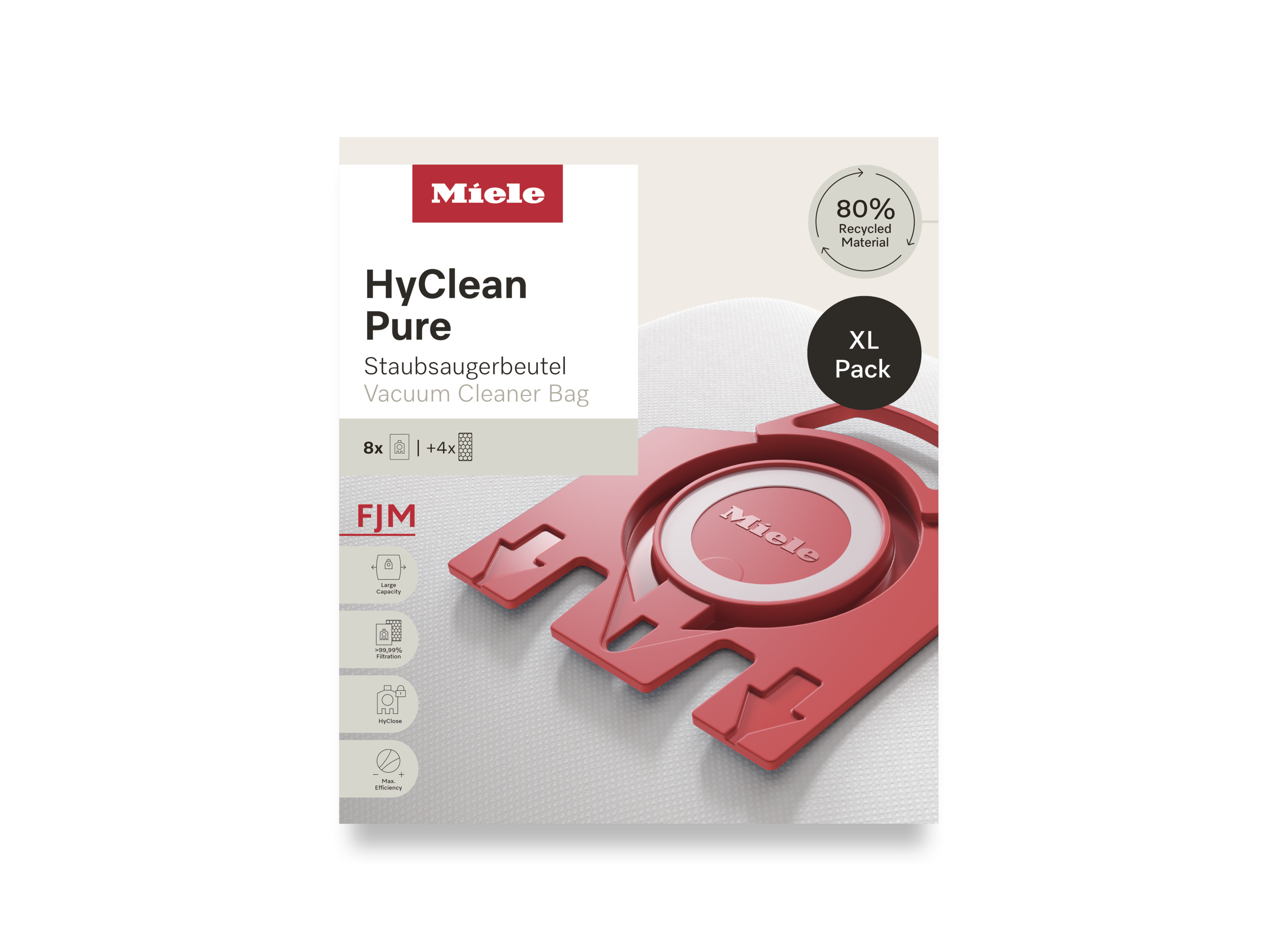 Комплект мешков-пылесборников HyClean Pure FJN XL Miele купить в Твери | Всегда в наличии! | Артикул 12498160 | Официальный сайт