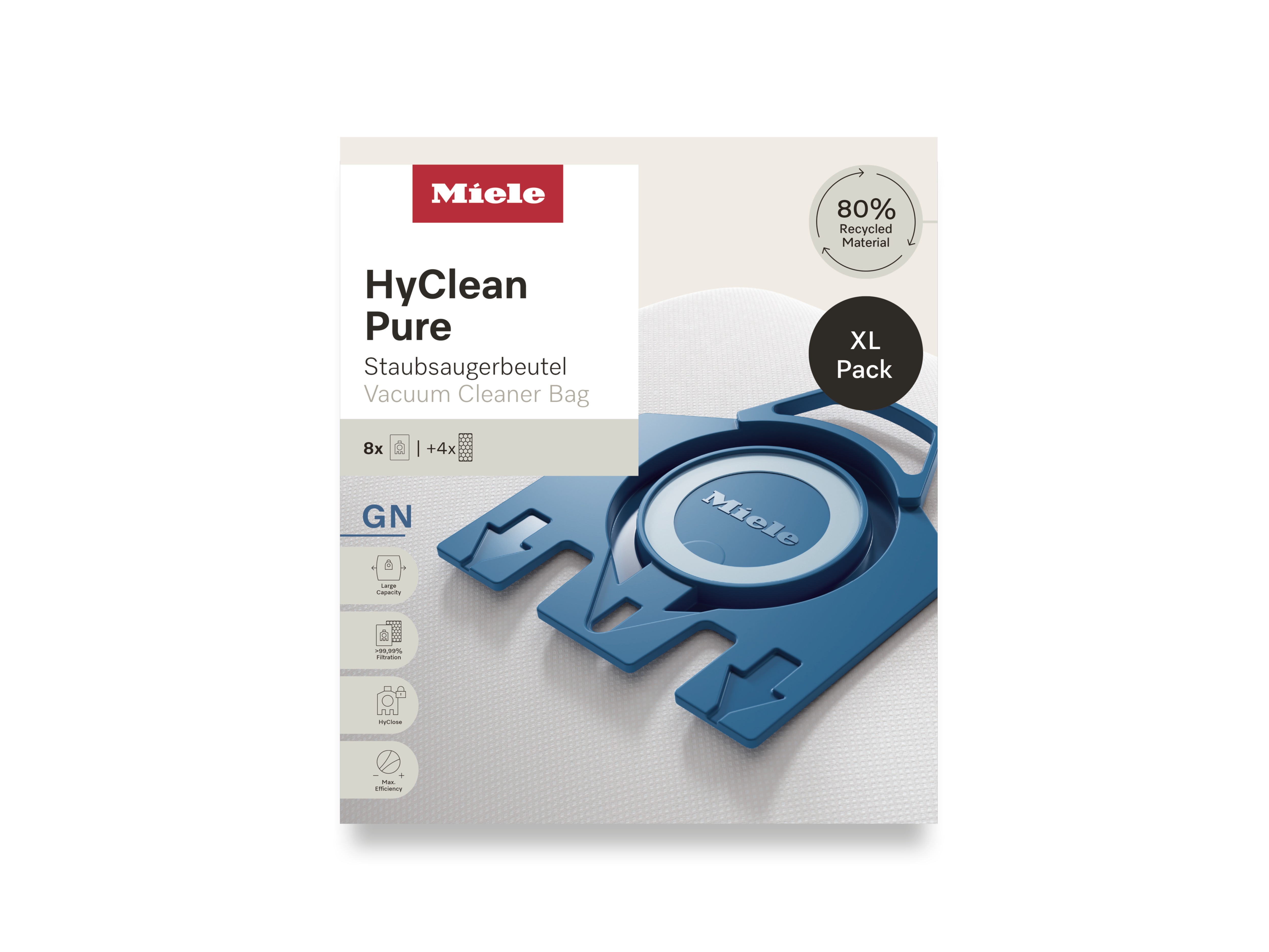 Комплект мешков-пылесборников HyClean Pure GN XL Miele купить в Твери | Всегда в наличии! | Артикул 12497870 | Официальный сайт