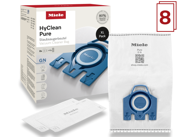 Комплект мешков-пылесборников HyClean Pure GN XL Miele купить в #REGION_NAME_DECLINE_PP# | Всегда в наличии! | Артикул 12497870 | Официальный сайт