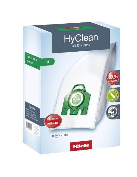 Мешки-пылесборники TYP U HyClean 3D Miele купить в #REGION_NAME_DECLINE_PP# | Всегда в наличии! | Артикул 10123250 | Официальный сайт
